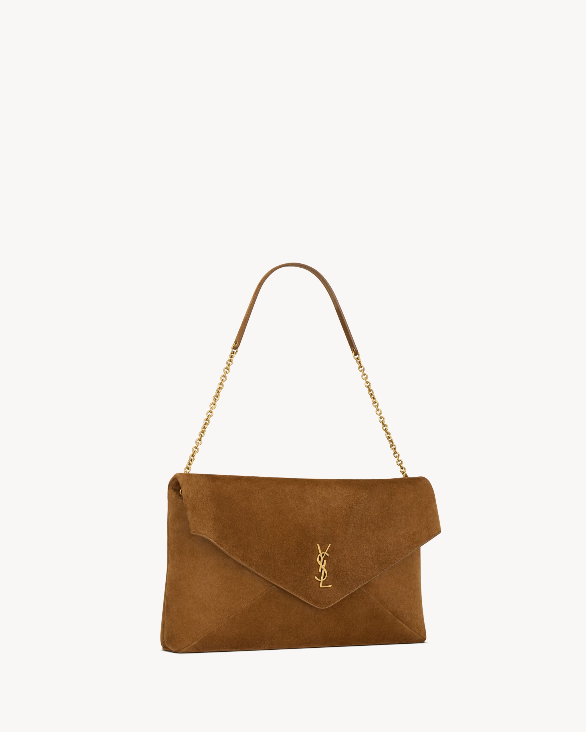 YSL CASSANDRE XXL pouch on chain in suede - Image 6